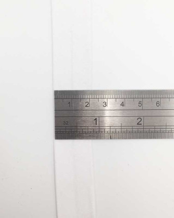 Biais coton bio blanc 20mm - Mercerine