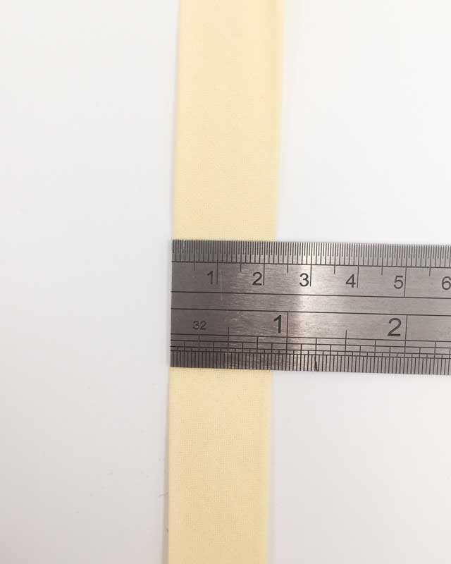 Biais coton bio jaune 20mm - Mercerine