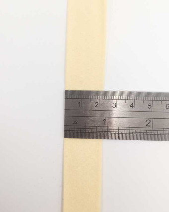 Biais coton bio jaune 20mm - Mercerine