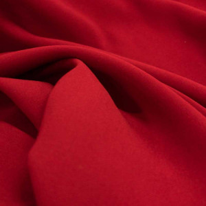 Tissu viscose rouge Joanne - Mercerine