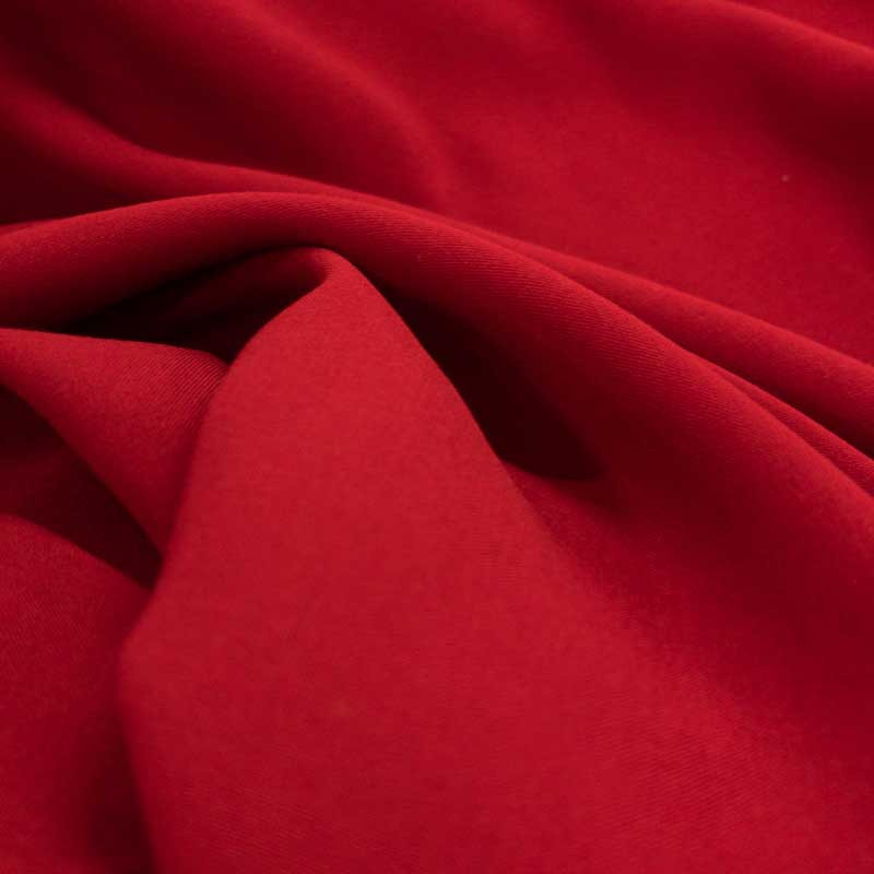 Tissu viscose rouge Joanne - Mercerine