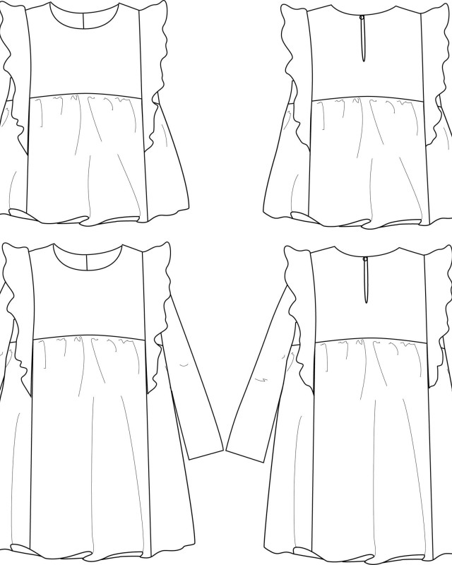 Robe Stella pour fille de 3 à 12 ans|Ikatee|Mercerine