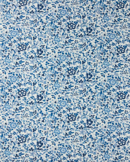 Coton Liberty Fabrics Katie and Millie C bleu - Mercerine