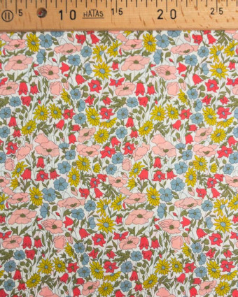 Coton Liberty Fabrics Hederow A bleu mer - Mercerine