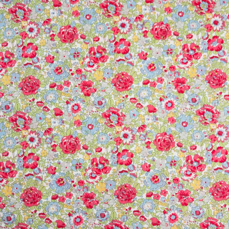 Coton Liberty Fabrics Amelie E rose -  Mercerine