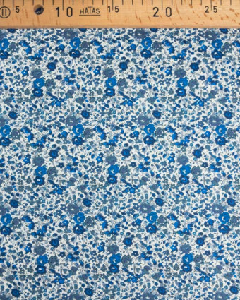 Coton Liberty Fabrics Hederow A bleu mer - Mercerine