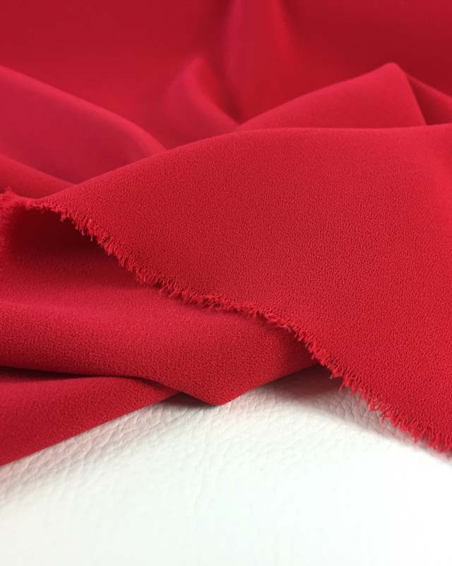 Crêpe rouge fraise Clara x10cm -  Mercerine