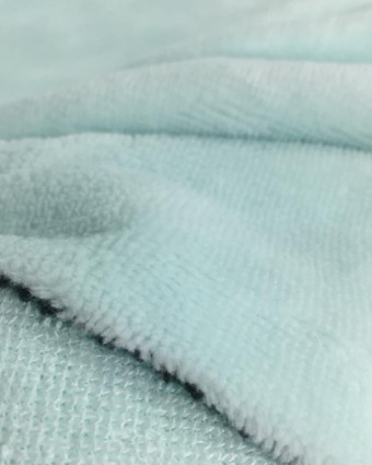Tissu eponge bambou vert pastel Oekotex Lou