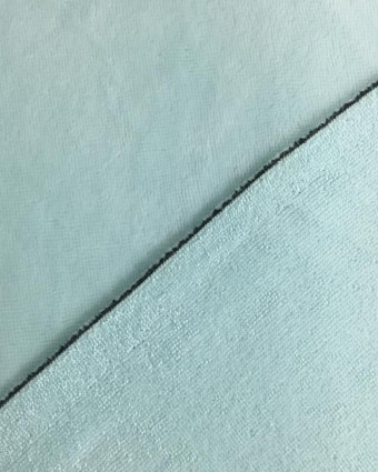  Eponge BAMBOU COTON vert pastel Oekotex Lou - Mercerine