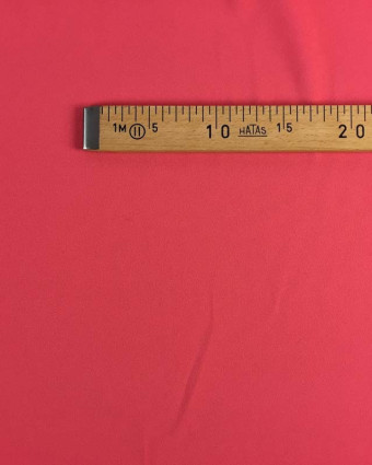 Crêpe polyester rouge baie Clara au mètre - Mercerine
