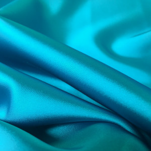 Tissu satin bleu Ciara x10cm