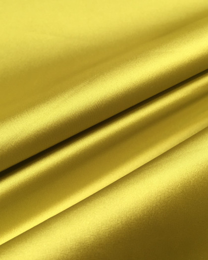 Tissu satin vert jaune  Ciara - Mercerine