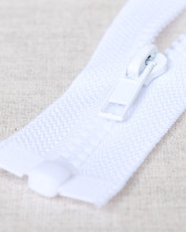 Fermeture blouson blanc - séparable