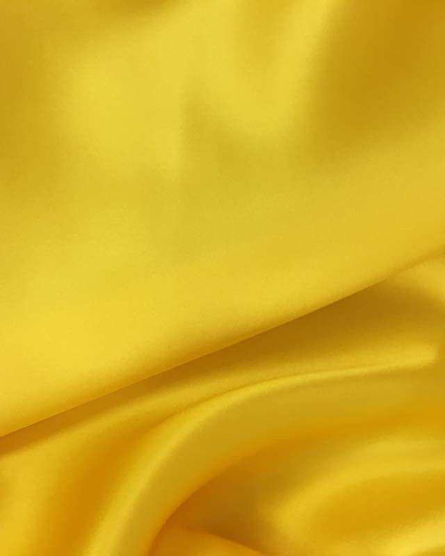 Satin de soie uni jaune Alicia - Mercerine