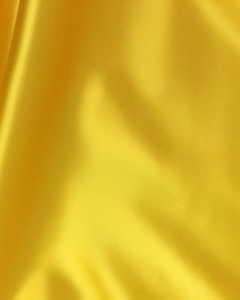 Satin de soie uni jaune Alicia - Mercerine