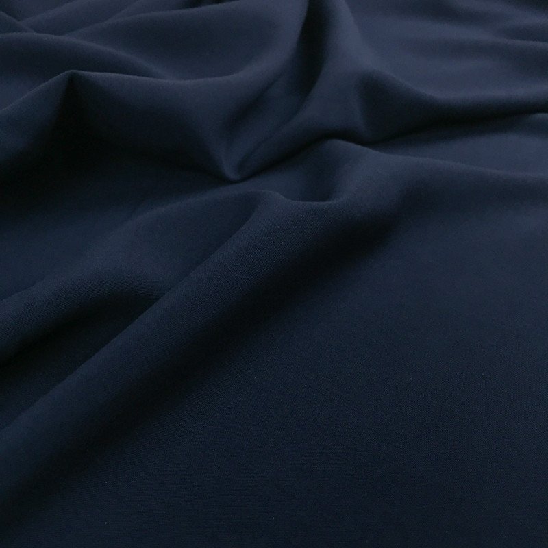 Tissu viscose bleu navy - Mercerine