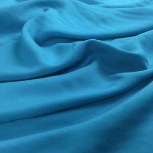 Tissu viscose bleu turquoise