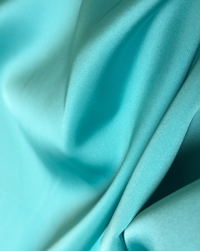 Satin lycra vert d'eau