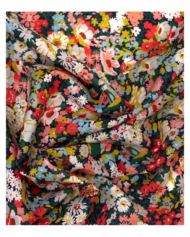 Tissu Liberty Fabrics Thorpe fond marine