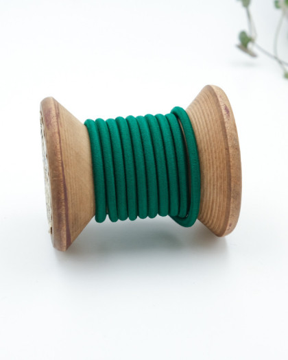 Elastique rond vert sapin 3mm - Mercerine