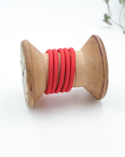Elastique rond rouge 3mm - Mercerine