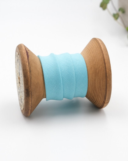 Biais coton bleu ciel Bio x1m 