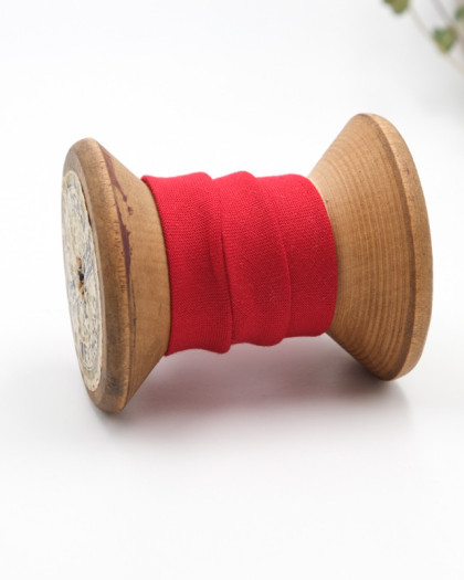 Biais coton Bio rouge bordeaux x1m 
