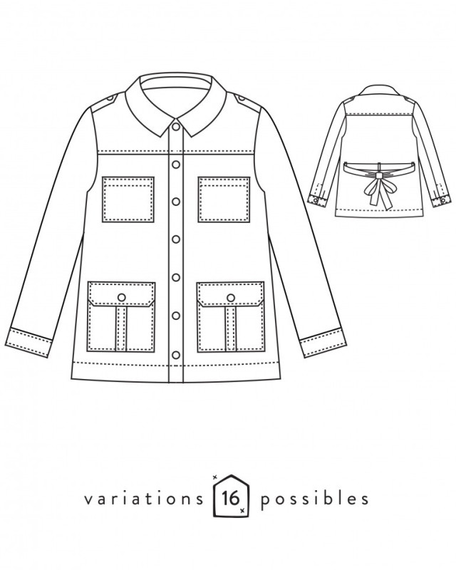 TEMPO veste femme - Atelier Scammit