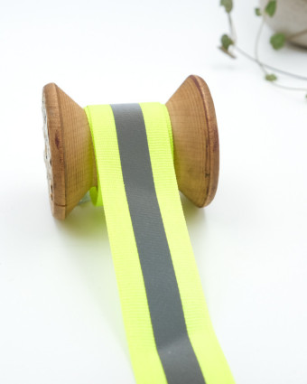 Ruban réfléchissant jaune fluo - Mercerine