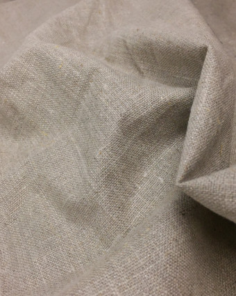 Toile de lin paillette d'argent