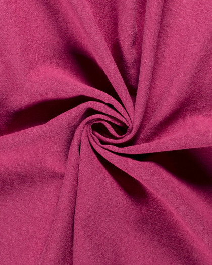 Lin lavé framboise x10cm