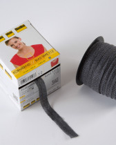 Stabilemanche T12 noir biais thermocollant noir Vlieseline