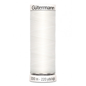 Fil blanc Gutermann 800 200m