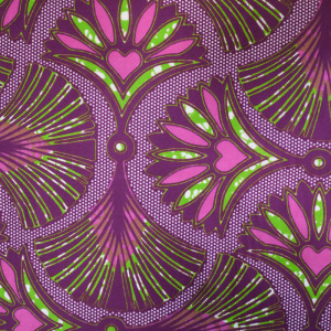 Wax tissu violet