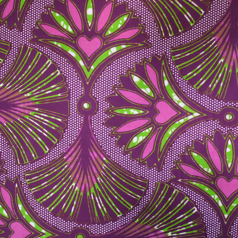 Tissu Wax tissu violet -  Mercerine