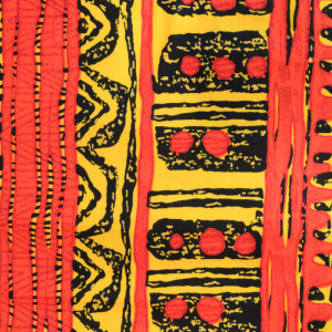 Wax tissu africain orange jaune