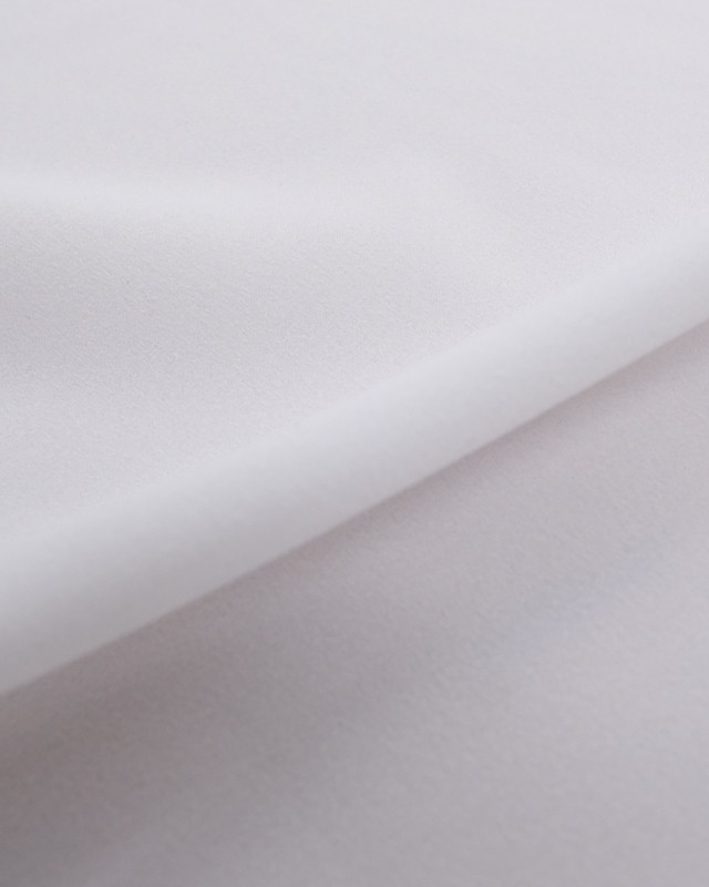 Crêpe léger Dolce blanc optique x10cm -  Mercerine