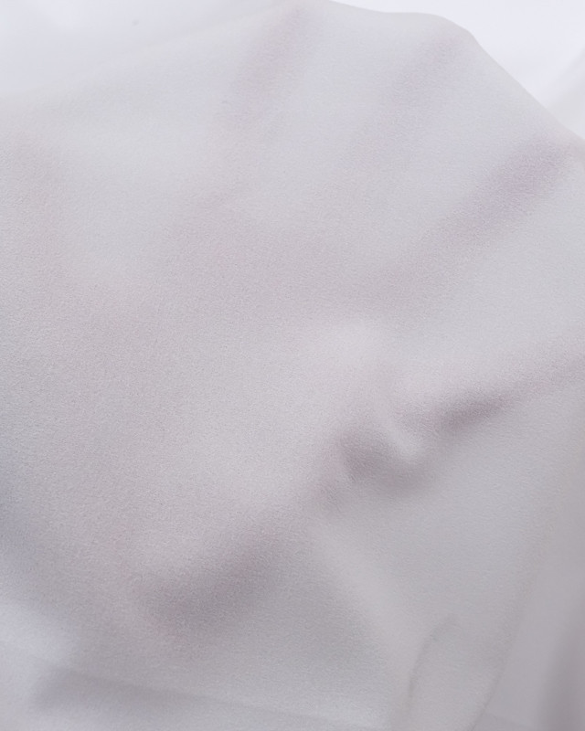 Crêpe léger Dolce blanc optique x10cm -  Mercerine