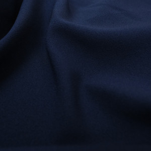 Tissu crepe bleu marine léger Dolce  x10cm -  Mercerine