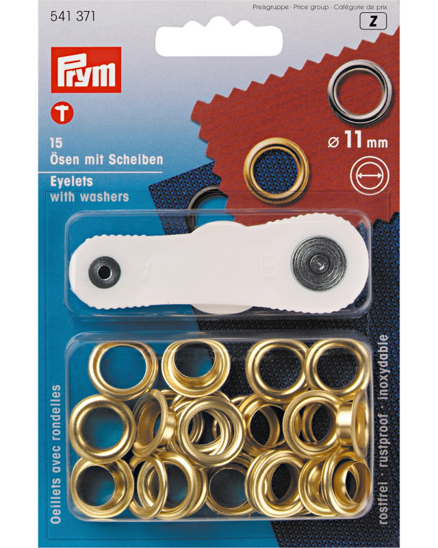 Lot De 7 Habillages De Boutons Prym 11 Mm - Laiton Argenté, Sans Outil