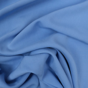 Tissu Viscose bleu x10cm