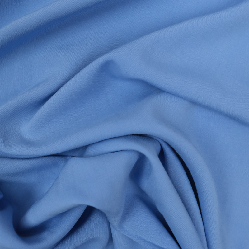  Tissu Viscose bleu x10cm -  Mercerine