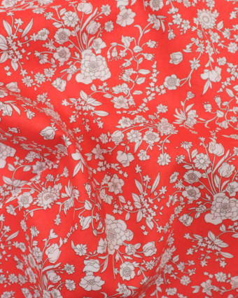 Liberty Fabrics Summer Bloom C Rouge -  Mercerine