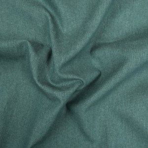 Coton épais bleu vert aspect lin
