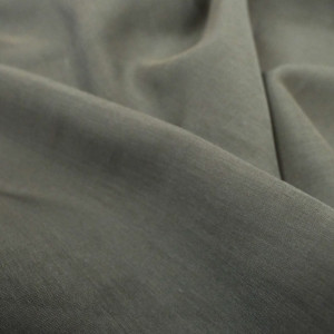  Tissu Soie coton gris taupe - 10cm -  Mercerine