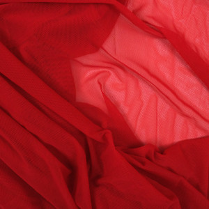 Tissu Mesh stretch rouge x10cm