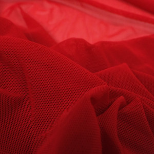 Tissu sport lingerie rouge filet Mesh stretch