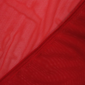 Tissu sport lingerie filet rouge Mesh stretch
