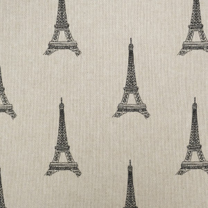 Tissu effet lin Tour Eiffel