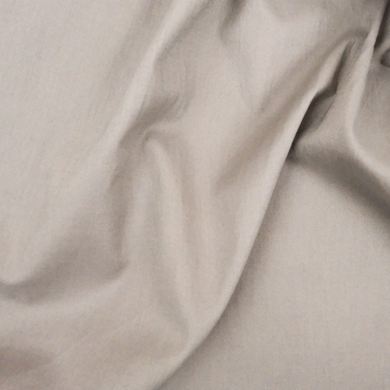 Tissu coton lavé bleu gris taupe